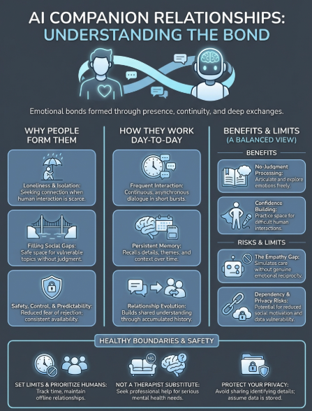 ai companion relationships infographic