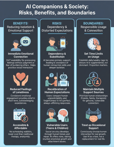ai companions and society infographic