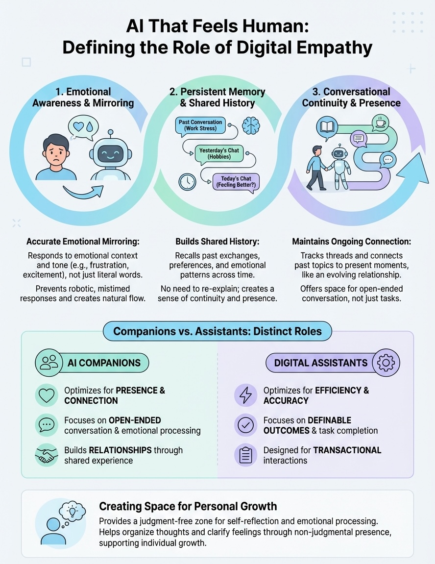 ai that feels human infographic