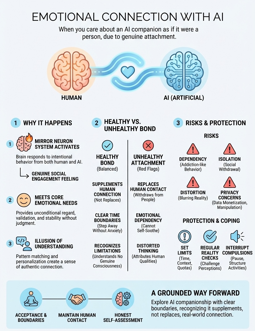 emotional connection with ai infographic