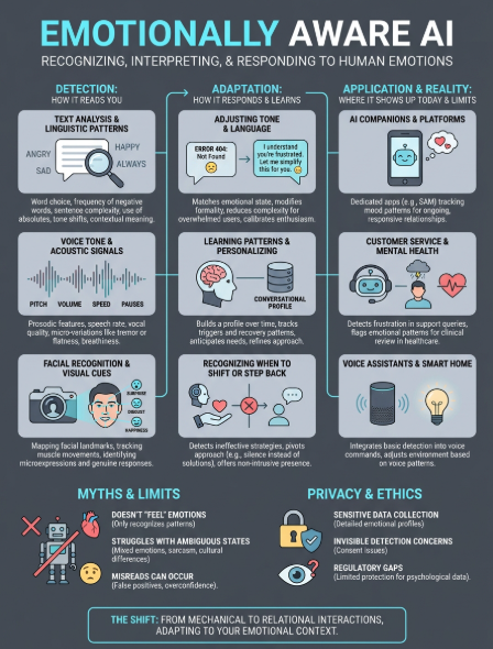 emotionally aware ai infographic